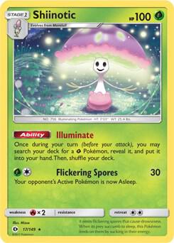 Shiinotic - 17/149 (SM Base Set) card from Deck Exclusives