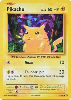 Pikachu - 35/108 (Cracked Ice Holo) card from Deck Exclusives