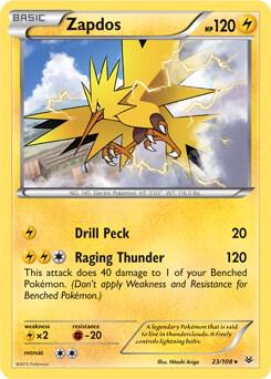 Zapdos - 23/108 (XY Roaring Skies) card from Deck Exclusives
