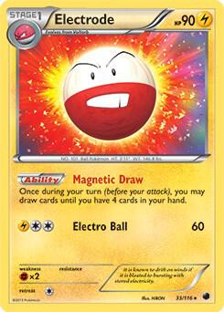 Electrode - 33/116 (BW Plasma Freeze) card from Deck Exclusives