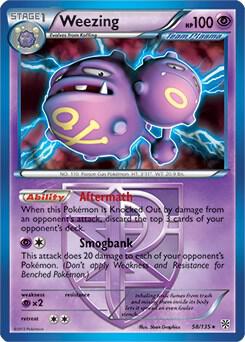 Weezing - 58/135 (BW Plasma Storm) card from Deck Exclusives