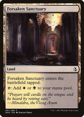 Forsaken Sanctuary card from Amonkhet