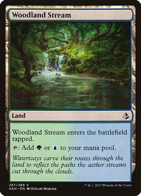 Woodland Stream card from Amonkhet