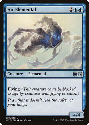 Air Elemental card from Welcome Deck 2017