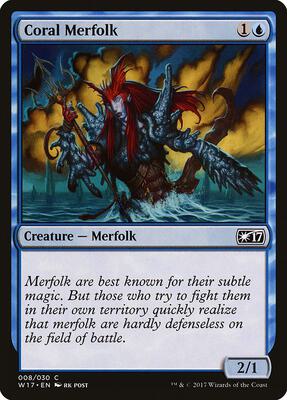Coral Merfolk card from Welcome Deck 2017