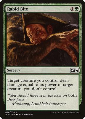 Rabid Bite card from Welcome Deck 2017