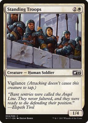 Standing Troops card from Welcome Deck 2017