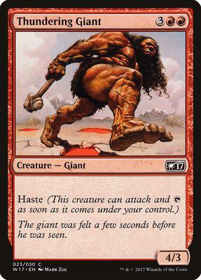 Thundering Giant card from Welcome Deck 2017