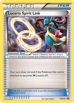 Lucario Spirit Link card from XY Promos