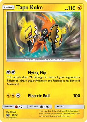 Tapu Koko - SM30 card from SM Promos