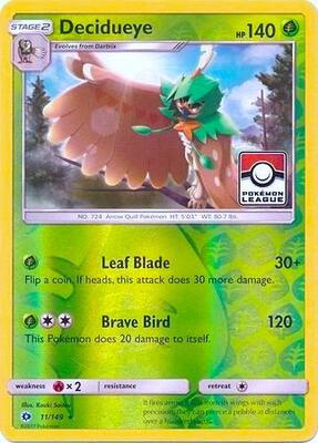Decidueye - 11/149 (Pokemon League) card from League & Championship Cards