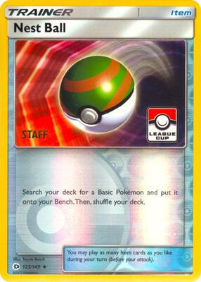 Nest Ball - 123/149 (League Cup) [Staff] card from League & Championship Cards