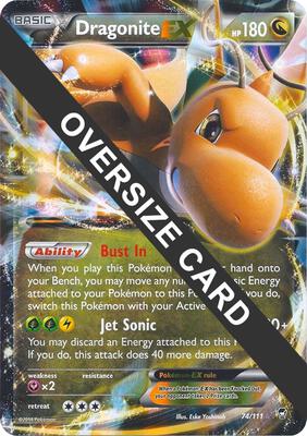 Dragonite EX - 74/111 card from Jumbo Cards