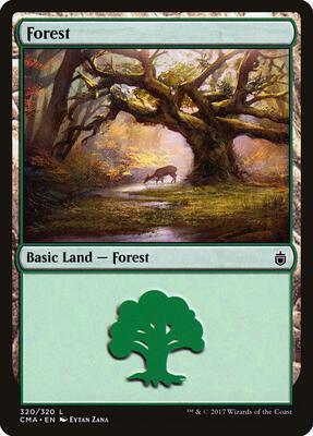 Forest (320) card from Commander Anthology