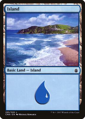 Island (295) card from Commander Anthology