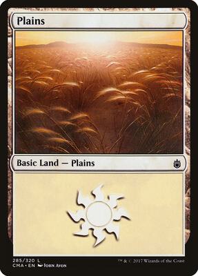 Plains (285) card from Commander Anthology