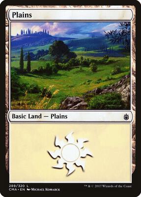 Plains (289) card from Commander Anthology