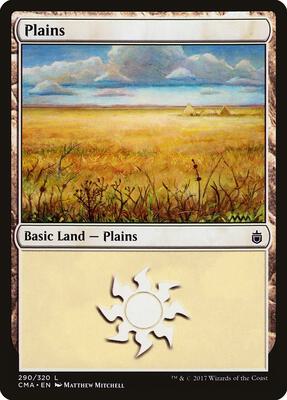 Plains (290) card from Commander Anthology