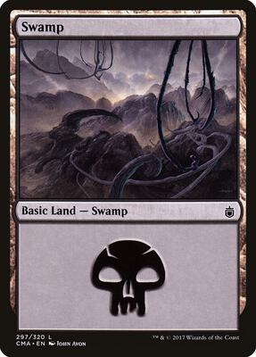 Swamp (297) card from Commander Anthology