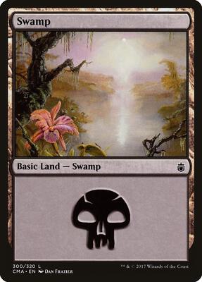 Swamp (300) card from Commander Anthology