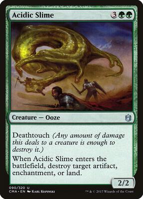 Acidic Slime card from Commander Anthology