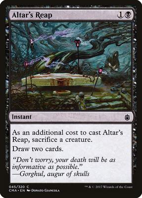 Altar's Reap card from Commander Anthology
