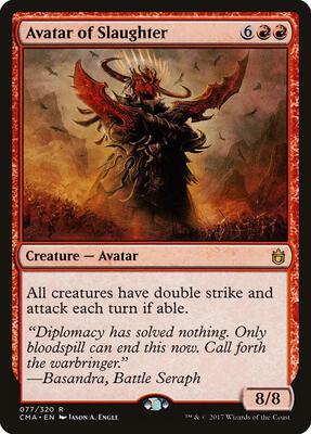 Avatar of Slaughter card from Commander Anthology