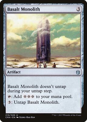 Basalt Monolith card from Commander Anthology