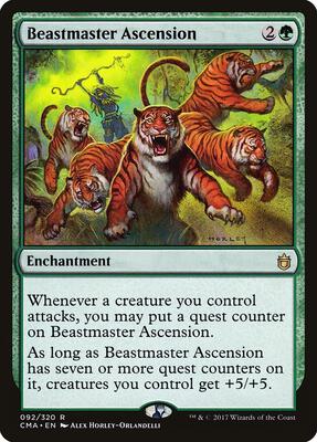 Beastmaster Ascension card from Commander Anthology