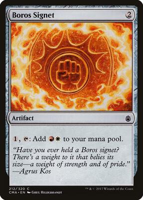Boros Signet card from Commander Anthology