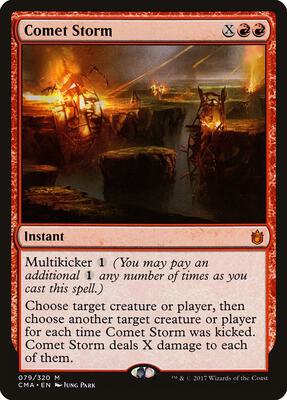 Comet Storm card from Commander Anthology