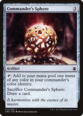 Commander's Sphere card from Commander Anthology
