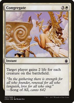 Congregate card from Commander Anthology