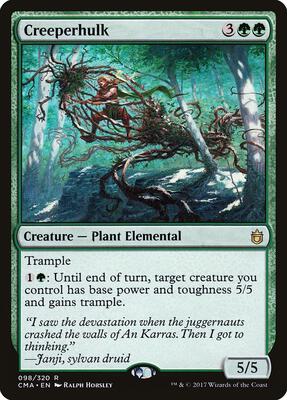 Creeperhulk card from Commander Anthology