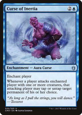 Curse of Inertia card from Commander Anthology