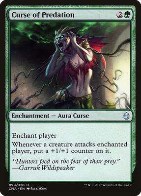 Curse of Predation card from Commander Anthology