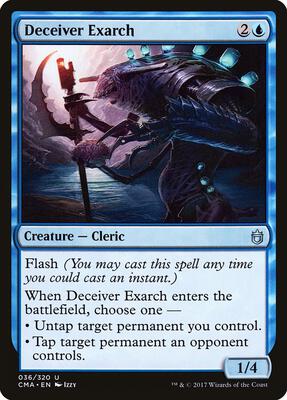 Deceiver Exarch card from Commander Anthology