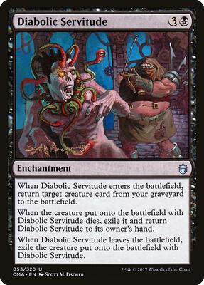 Diabolic Servitude card from Commander Anthology