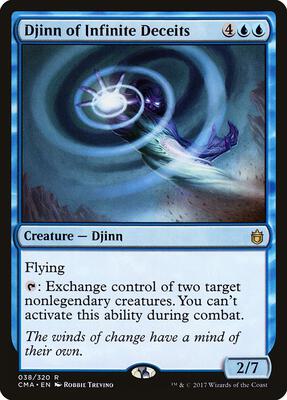 Djinn of Infinite Deceits card from Commander Anthology