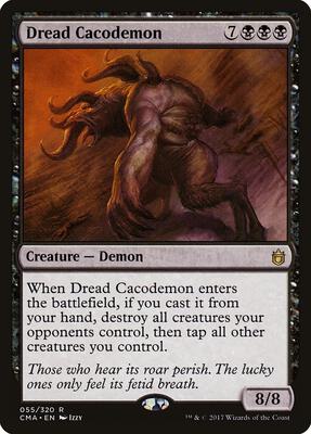 Dread Cacodemon card from Commander Anthology