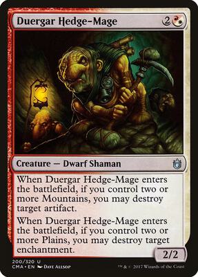 Duergar Hedge-Mage card from Commander Anthology