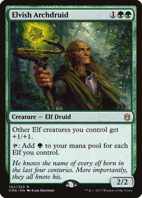 Elvish Archdruid card from Commander Anthology