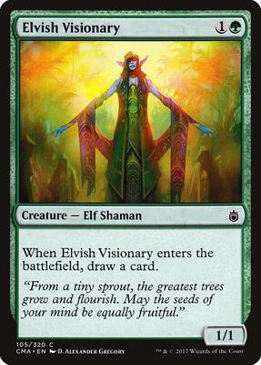 Elvish Visionary card from Commander Anthology