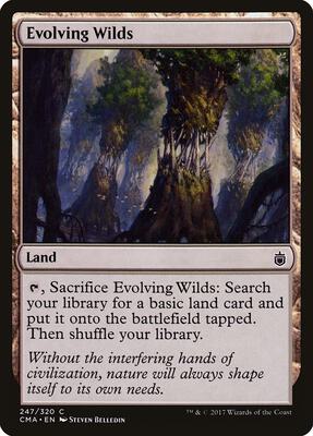 Evolving Wilds card from Commander Anthology