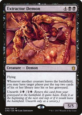 Extractor Demon card from Commander Anthology
