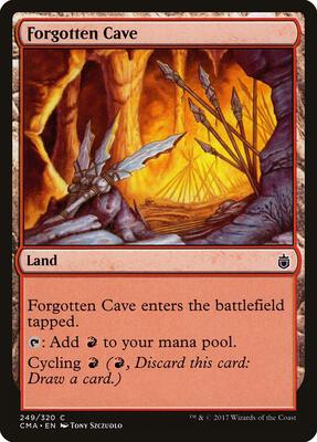 Forgotten Cave card from Commander Anthology