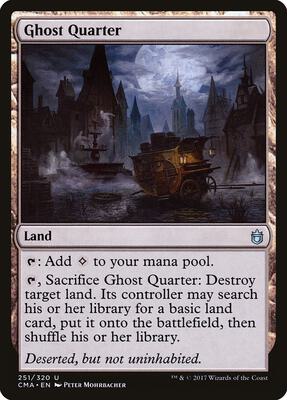 Ghost Quarter card from Commander Anthology