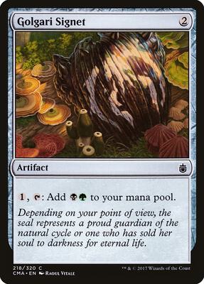 Golgari Signet card from Commander Anthology
