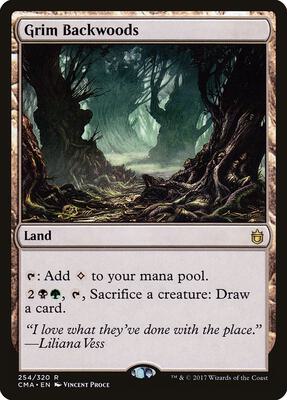 Grim Backwoods card from Commander Anthology