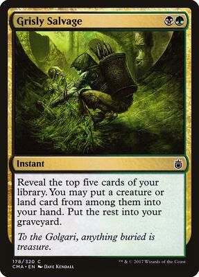 Grisly Salvage card from Commander Anthology